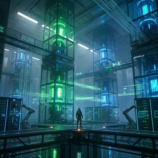 High-tech server room